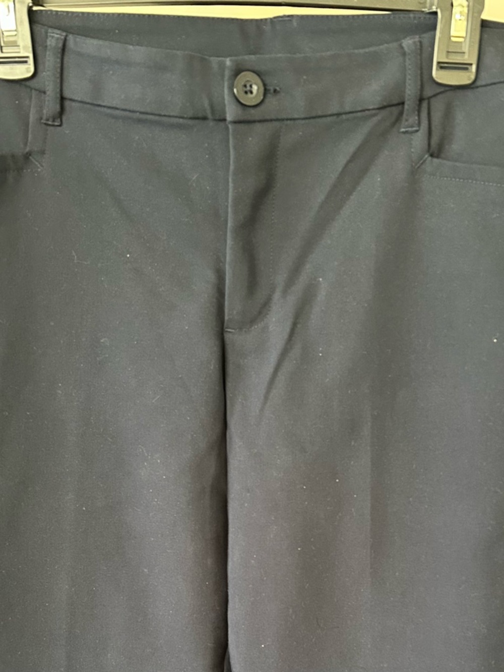 CJ Banks Black Flat-Front Dress Pants 16 TALL
